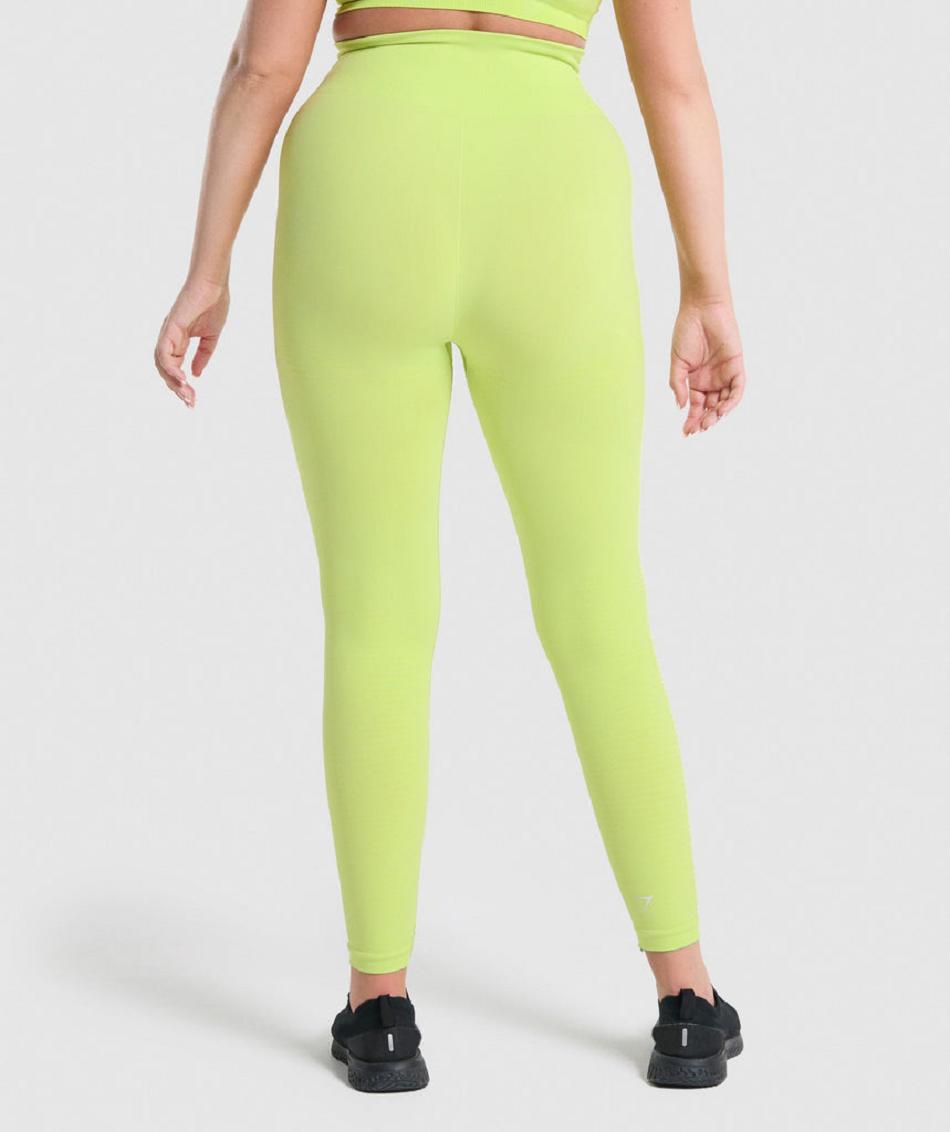 Gymshark Vital Seamless 2.0 Ženske Tajice Žute | HR 4004FDN